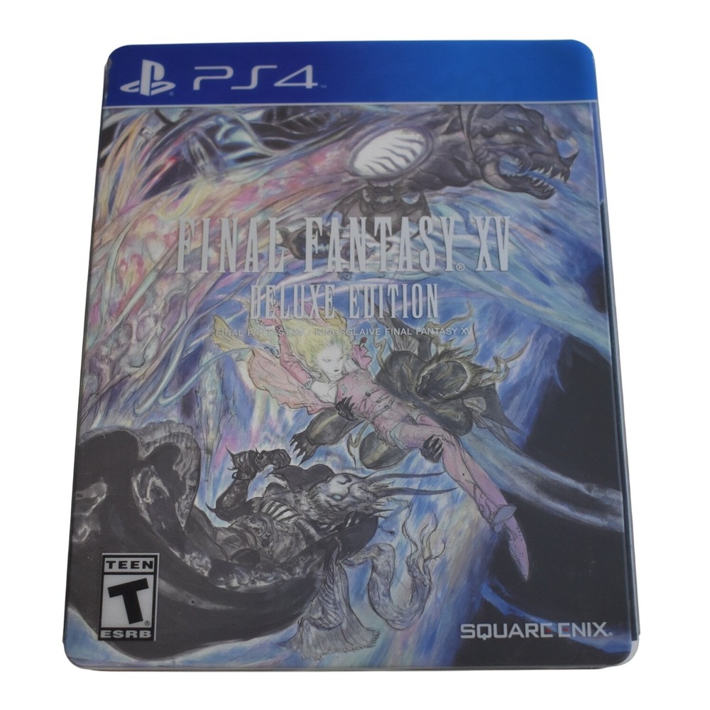 Final Fantasy XV Deluxe Edition PlayStation 4 PS4 Steelbook Complete in Box